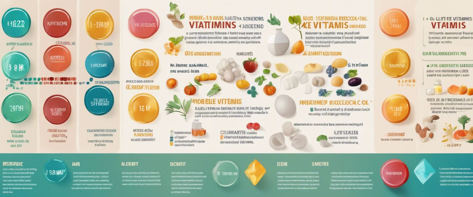 Infographic of vitamins beneficial for seniors