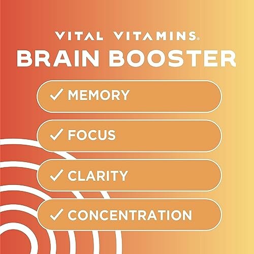 Brain boosting ingredients: Ginkgo Biloba, Bacopa Monnieri, Rhodiola Rosea with benefits for mental clarity and brain function.